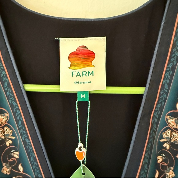 NWT Farm Rio Blossom Tapestry Black Dress - Size Medium - Picture 15 of 16